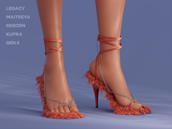 $NT Shaggy Sandals PEACH