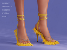 $NT Shaggy Sandals YELLOW