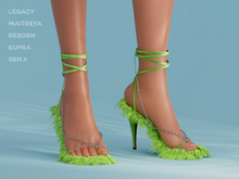 $NT Shaggy Sandals LIME