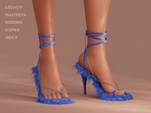 $NT Shaggy Sandals BLUE