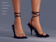 $NT Shaggy Sandals NAVY