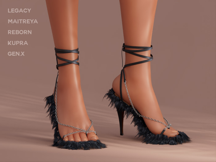 $NT Shaggy Sandals GREY