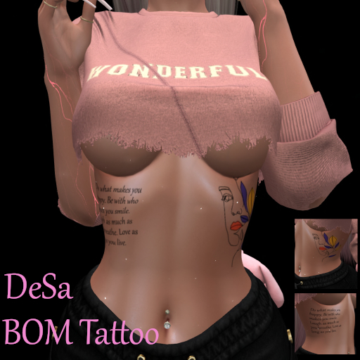 DeSa -Face Color 03- BOM Tattoo (Add)