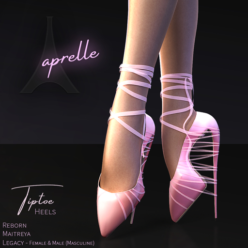 aprelle tiptoe heels pink