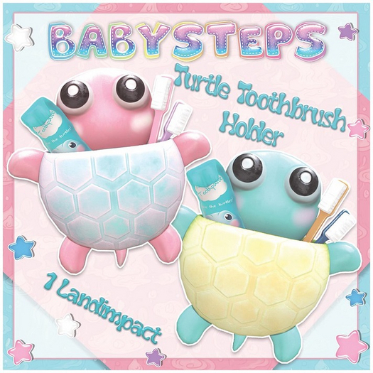 {Babysteps} Turtle Toothbrush Holder