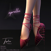 aprelle tiptoe heels wine