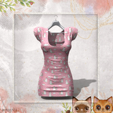* Harmonia Kitty Cats Original Pink Cloudy Cat Dress Maitreya Petite Legacy Perky