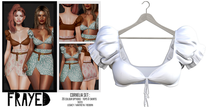 Frayed - Cornelia Top - White