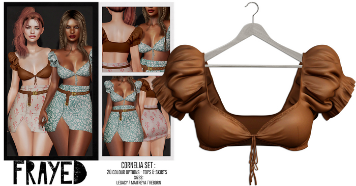 Frayed - Cornelia Top - Tan