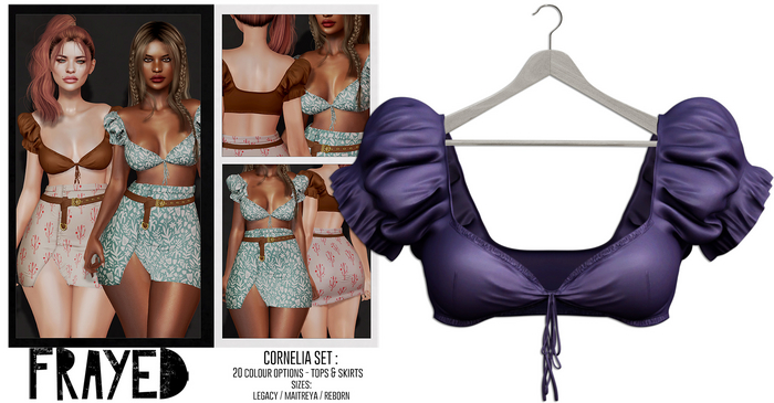 Frayed - Cornelia Top - Purple
