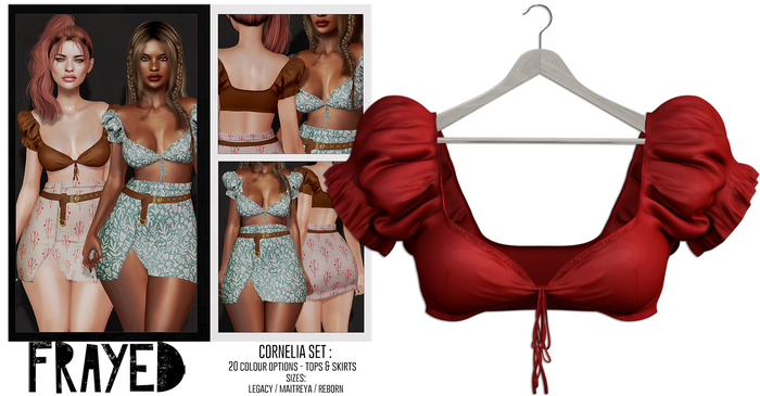 Frayed - Cornelia Top - Red