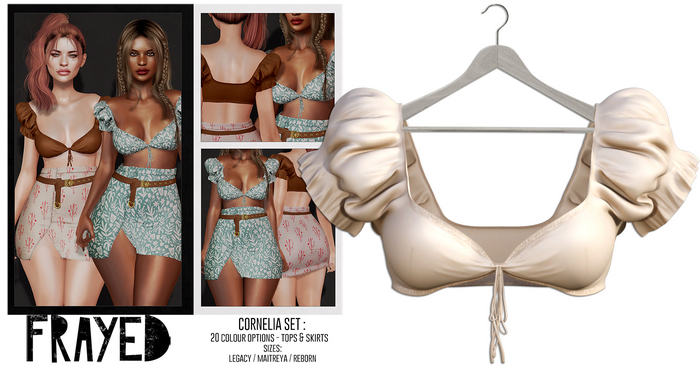 Frayed - Cornelia Top - Cream