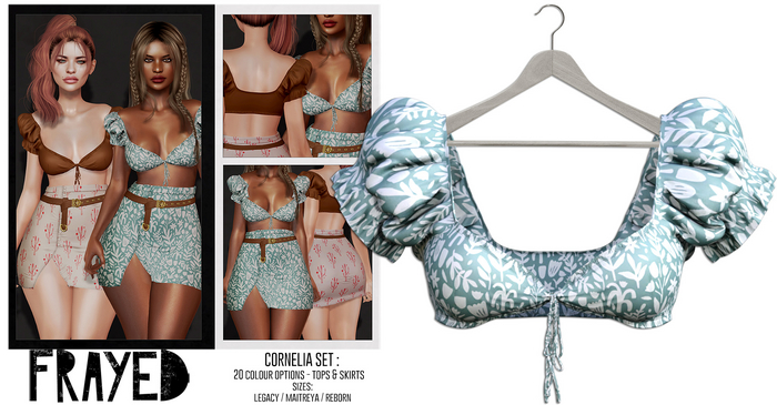 Frayed - Cornelia Top - Floral