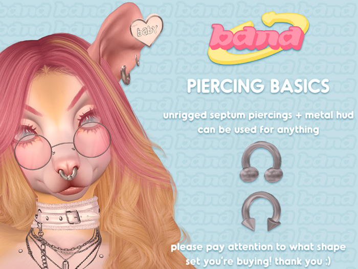 [BANA] - Piercing Basics - Septum - Horseshoes