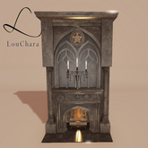 LouChara Ophelia Gothic Fireplace 
