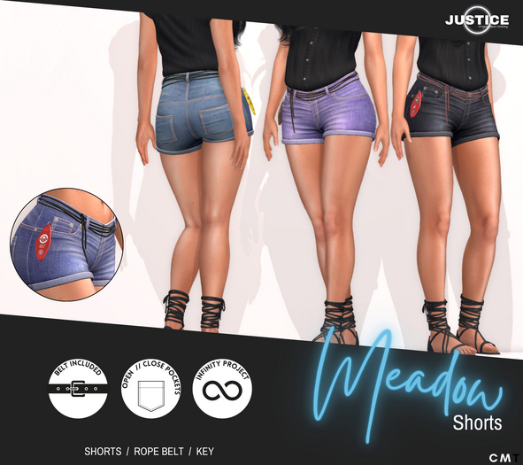 [JUSTICE] MEADOW SHORTS - FATPACK