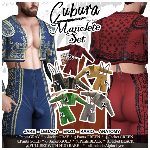2.Cubura Manlolete Jacket GRAY
