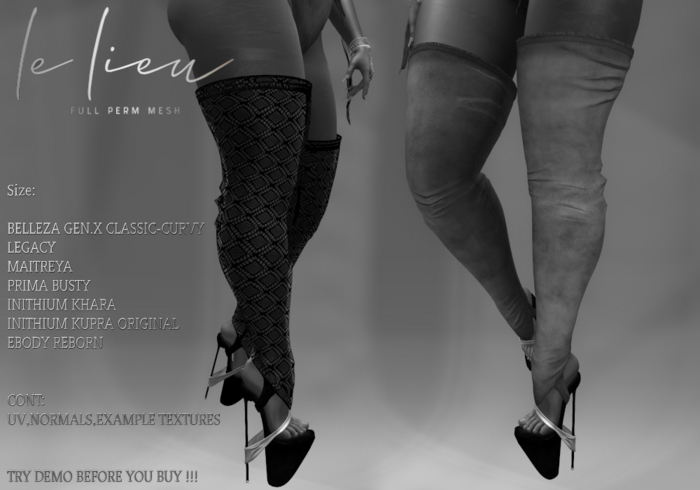 **LELi**082/B**Boots**FULL PERM MESH**DEMO