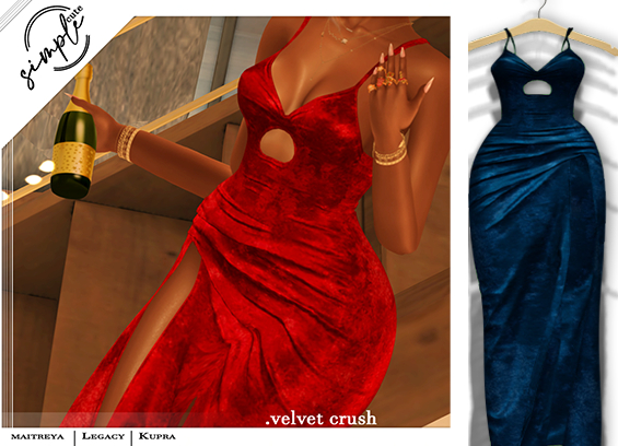 [simpleCUTE] Velvet Crush -Azul /ADD ME/