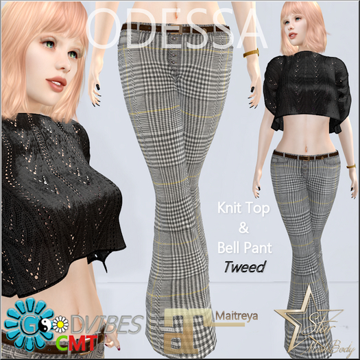 GoodVibes Odessa Tweed Set - Add/touch to unpack