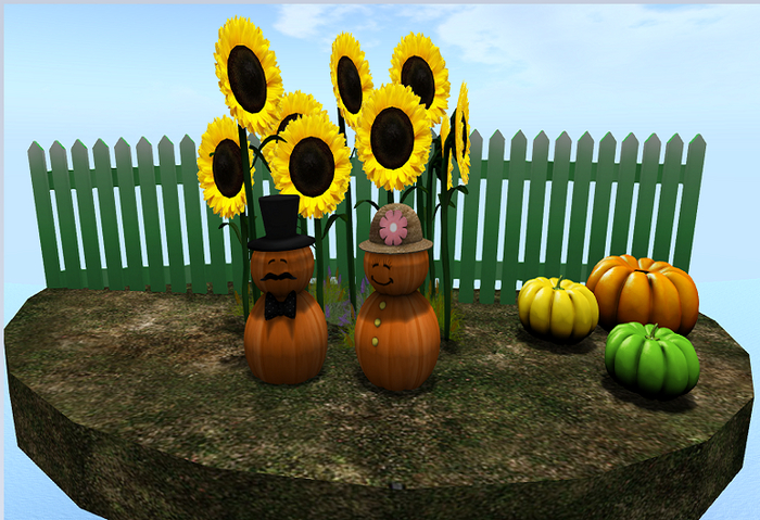 autumn vegetable garden - platform