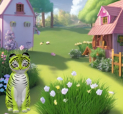 KittyCatS-Fur: Tiger! - Chartreuse-Size: Normal-Girl