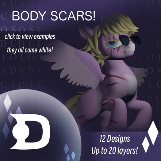 :DE: 12 Tintable Scars!