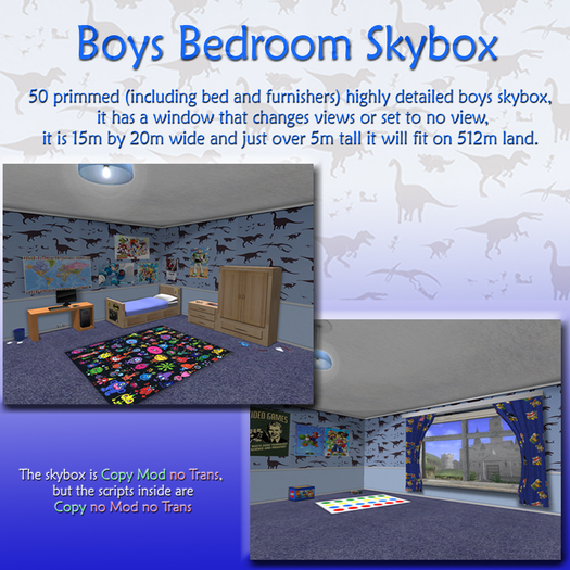 Boys Bedroom Skybox (boxed)