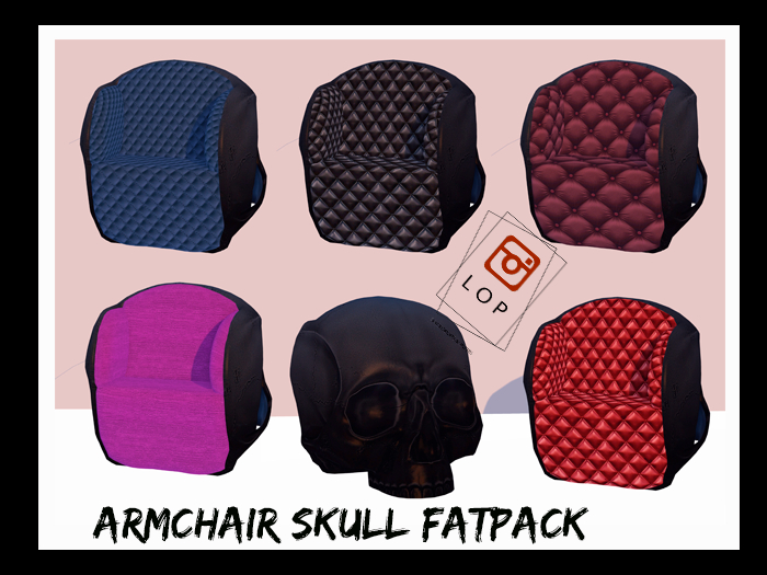 LOP Halloween Skull Armchair FATPACK