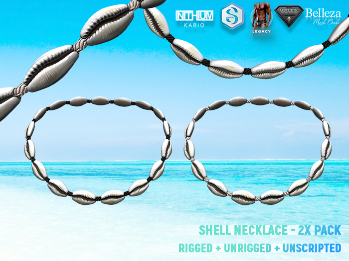 [SEVENELEVEN] Shell Necklace - 2x Pack