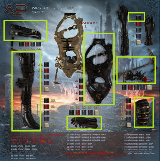 [AD] - Night Hunter SET legacy black