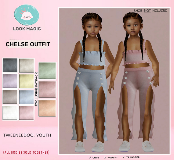 [look Magic] Chelse Outfit_TWE/YOUTH (Fatpack)(add )