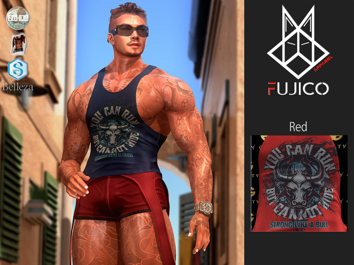013 [FujicoApparel] Strong Set Shirt-06 Red