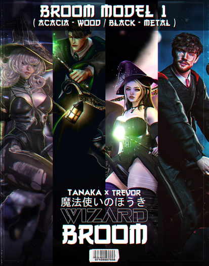 [TANAKA x TREVOR] - WIZARD BROOM - (MODEL 1)