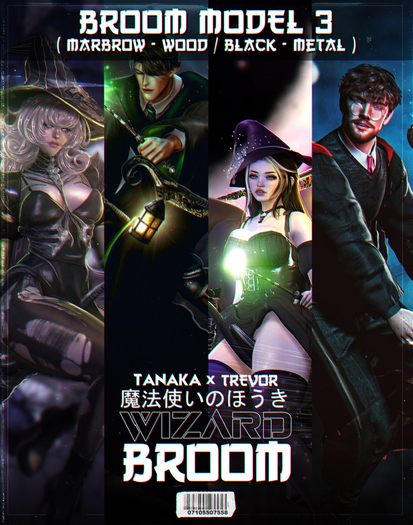 [TANAKA  x TREVOR] - WIZARD BROOM - (MODEL 3)