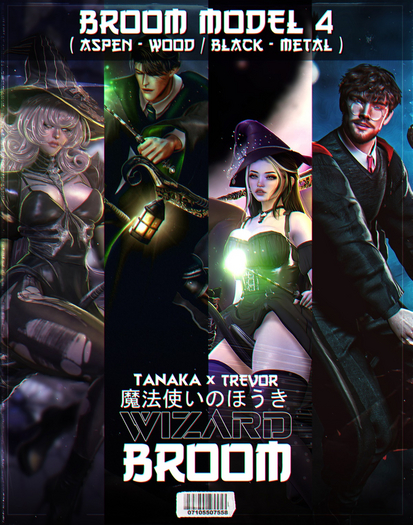 [TANAKA x TREVOR] - WIZARD BROOM - (MODEL 4)