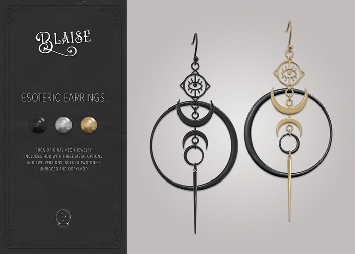 B L A I S E . Esoteric Earrings