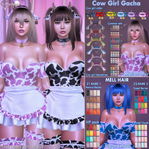 12. Limerence-Cow girl headdress-Set6