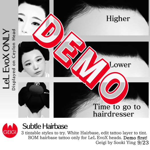 DEMO Geigi - EvoX Subtle Hairbase