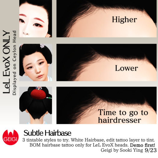 Geigi - Subtle Hairbase - Wear & Click V2