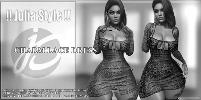 DEMO !! Julia Style !! Charm Lace Dress ADD