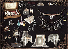 SPELL : Obscuro :Victorian Crystal Necklace