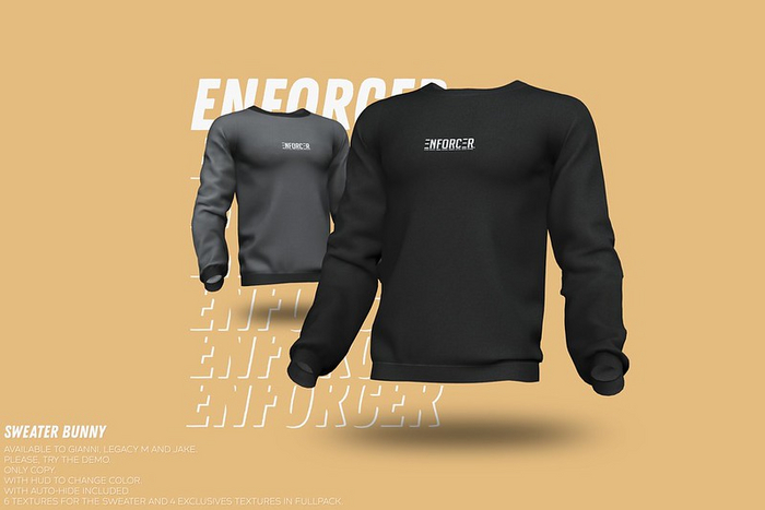 [ENFORCER] Sweater Bunny GREEN