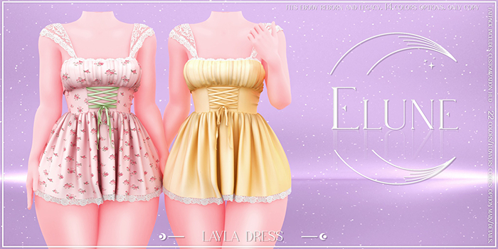 Elune. Layla Dress - Pink