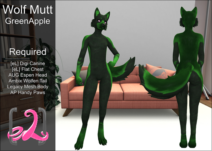 Wolf Mutt Green Apple