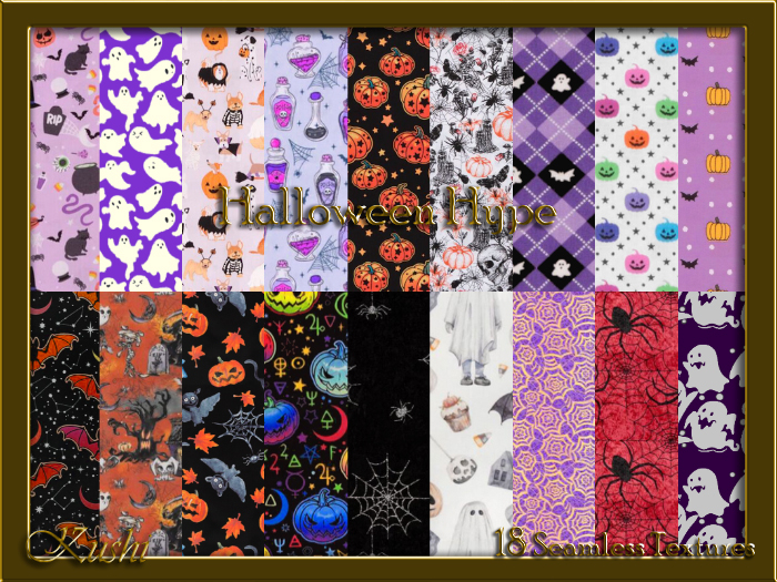 Halloween Hype Seamless Texture Pack