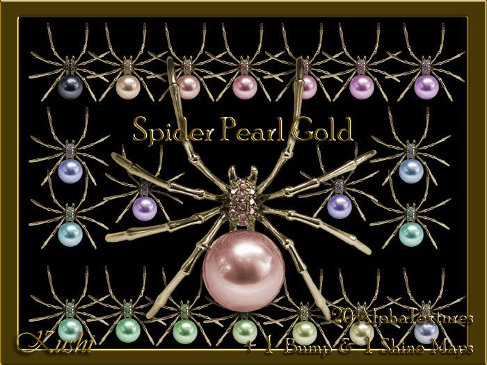 Spider Pearl Gold Alpha (transparent) Texture Pack