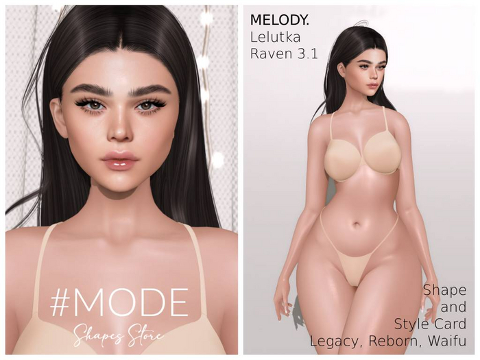 Melody Shape (Lelutka Raven 3.1)