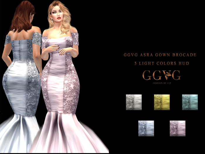 GGVG ASRA GOWN BROCADE LIGHT