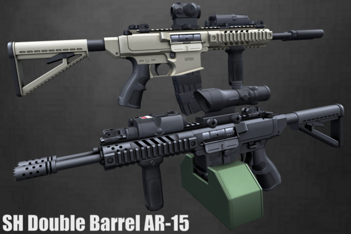 SH Double Barrel AR-15 (Female Version)